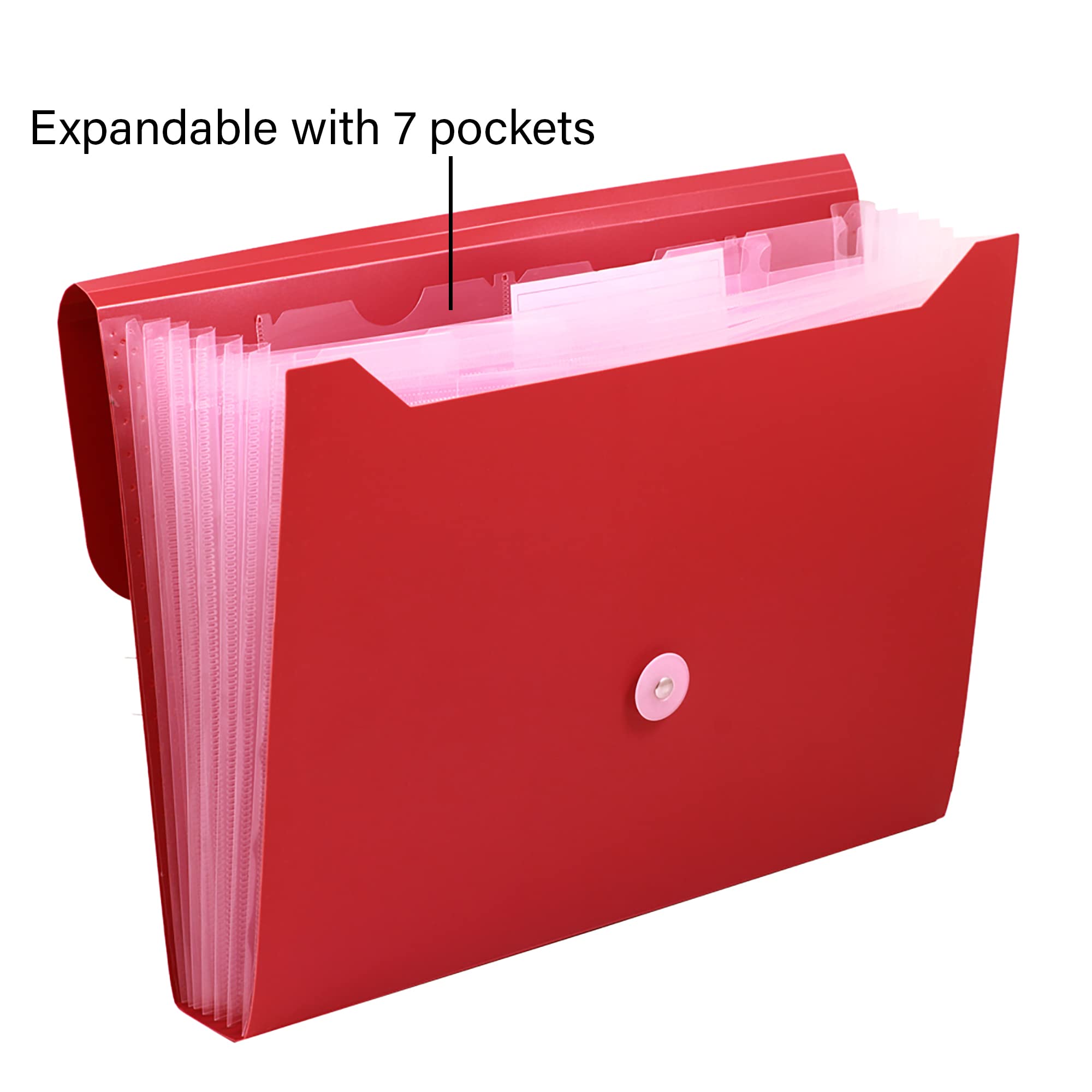 Amazon.com : BAZIC Products 7-Pocket Poly Expanding File, A4